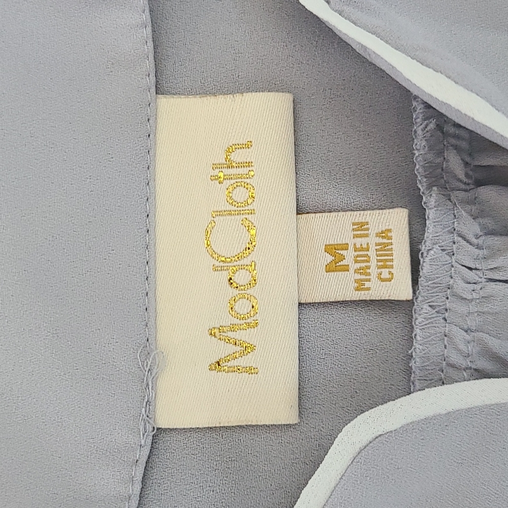 ModCloth Light Grey Top - Picture 6 of 8